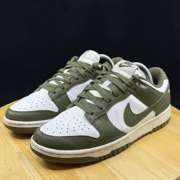Nike Dunk Low Medium Olive Women’s Size 9 DD1503-120 Olive Green White Athletic - Picture 2 of 10